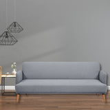 Brianna 3 + 1 Seater Sofa Fabric Uplholstered Lounge Couch - Light Grey
