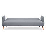 Brianna 3 + 2 Seater Sofa Fabric Uplholstered Lounge Couch - Light Grey