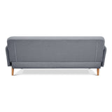 Brianna 3 + 2 Seater Sofa Fabric Uplholstered Lounge Couch - Light Grey