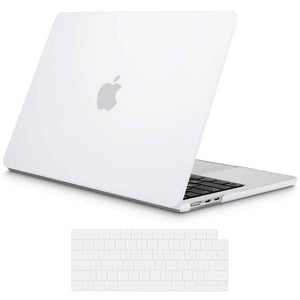 15 inch Air 2023 MacBook Air Matte Case  A2941 M2 Chip Hard Shell Case Keyboard Cover White