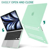 15 inch Air 2023 MacBook Air Matte Case  A2941 M2 Chip Hard Shell Case Keyboard Cover Green