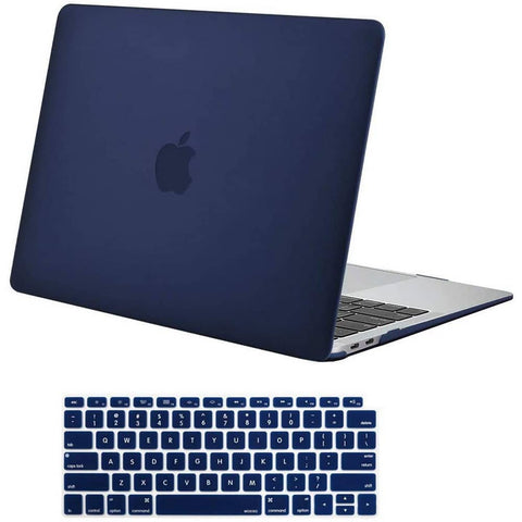 MacBook Air 13 Inch Case 2020 2019 2018, A1932, A2179,A2337 Shell Case Keyboard Cover Blue