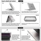 MacBook Air 13 Inch Case 2022 2021 2020 2019 2018, A1932, A2179, A2337 Shell Case Keyboard Cover