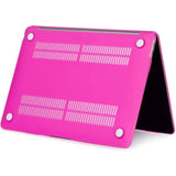 MacBook Air 13 Inch Case 2020 2019 2018, A1932, A2179, A2337 Shell Case Keyboard Cover Hot Pink