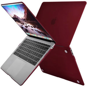 MacBook Air 13 Inch Case 2020 2019 2018, A1932, A2179,A2337 Shell Case Keyboard Cover Wine Red