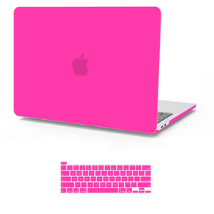 Hot Pink MacBook Pro 13 Inch Case 2016-2023 M1 M2 A2338 A2289 A2251 A2159 Hard Shell Case Keyboard Cover