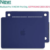 MacBook Pro 14 Max Inch Case 2023 2022 2021 M2 A2779 M1 A2442 Hardshell Case Keyboard Cover Blue