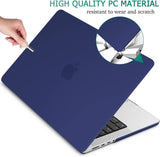 MacBook Pro 14 Max Inch Case 2023 2022 2021 M2 A2779 M1 A2442 Hardshell Case Keyboard Cover Blue