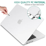 MacBook Pro 14 Max Inch Case 2023 2022 2021 M2 A2779 M1 A2442 Hardshell Case Keyboard Cover White