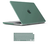 MacBook Pro 14 Max Inch Case 2023 2022 2021 M2 A2779 M1 A2442 Hardshell Case Keyboard Cover Midnight Green