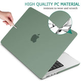 MacBook Pro 14 Max Inch Case 2023 2022 2021 M2 A2779 M1 A2442 Hardshell Case Keyboard Cover Midnight Green