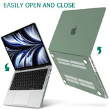 MacBook Pro 14 Max Inch Case 2023 2022 2021 M2 A2779 M1 A2442 Hardshell Case Keyboard Cover Midnight Green