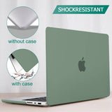 MacBook Pro 14 Max Inch Case 2023 2022 2021 M2 A2779 M1 A2442 Hardshell Case Keyboard Cover Midnight Green