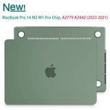 MacBook Pro 14 Max Inch Case 2023 2022 2021 M2 A2779 M1 A2442 Hardshell Case Keyboard Cover Midnight Green