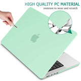 MacBook Pro 14 Max Inch Case 2023 2022 2021 M2 A2779 M1 A2442 Hardshell Case Keyboard Cover Green