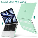 MacBook Pro 14 Max Inch Case 2023 2022 2021 M2 A2779 M1 A2442 Hardshell Case Keyboard Cover Green