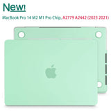 MacBook Pro 14 Max Inch Case 2023 2022 2021 M2 A2779 M1 A2442 Hardshell Case Keyboard Cover Green