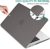 MacBook Pro 14 Max Inch Case 2023 2022 2021 M2 A2779 M1 A2442 Hardshell Case Keyboard Cover Grey