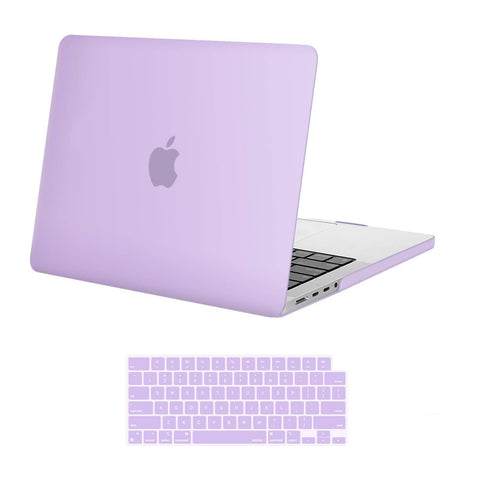 MacBook Pro 14 Max Inch Case 2023 2022 2021 M2 A2779 M1 A2442 Hardshell Case Keyboard Cover Purple