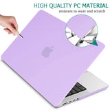 MacBook Pro 14 Max Inch Case 2023 2022 2021 M2 A2779 M1 A2442 Hardshell Case Keyboard Cover Purple