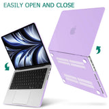 MacBook Pro 14 Max Inch Case 2023 2022 2021 M2 A2779 M1 A2442 Hardshell Case Keyboard Cover Purple