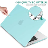 MacBook Pro 14 Max Inch Case 2023 2022 2021 M2 A2779 M1 A2442 Hardshell Case Keyboard Cover Turquoise