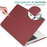 MacBook Pro 14 Max Inch Case 2023 2022 2021 M2 A2779 M1 A2442 Hardshell Case Keyboard Cover Wine Red