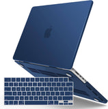 MacBook Pro 16 inch Case 2023 2022 2021 M2 A2780 A2485 M1 Pro/Max Hard Shell Case Keyboard Cover Blue