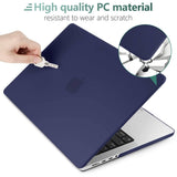 MacBook Pro 16 inch Case 2023 2022 2021 M2 A2780 A2485 M1 Pro/Max Hard Shell Case Keyboard Cover Blue