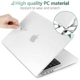 MacBook Pro 16 inch Case 2023 2022 2021 M2 A2780 A2485 M1 Pro/Max Hard Shell Case Keyboard Cover White