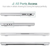 MacBook Pro 16 inch Case 2023 2022 2021 M2 A2780 A2485 M1 Pro/Max Hard Shell Case Keyboard Cover White