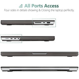 MacBook Pro 16 inch Case 2023 2022 2021 M2 A2780 A2485 M1 Pro/Max Hard Shell Case Keyboard Cover Grey