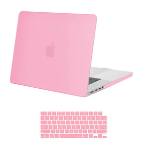 MacBook Pro 16 inch Case 2023 2022 2021 M2 A2780 A2485 M1 Pro/Max Hard Shell Case Keyboard Cover Pink