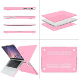 MacBook Pro 16 inch Case 2023 2022 2021 M2 A2780 A2485 M1 Pro/Max Hard Shell Case Keyboard Cover Pink