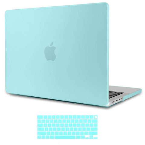 MacBook Pro 16 inch Case 2023 2022 2021 M2 A2780 A2485 M1 Pro/Max Hard Shell Case Keyboard Cover Turquoise