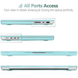 MacBook Pro 16 inch Case 2023 2022 2021 M2 A2780 A2485 M1 Pro/Max Hard Shell Case Keyboard Cover Turquoise