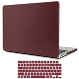 MacBook Pro 16 inch Case 2023 2022 2021 M2 A2780 A2485 M1 Pro/Max Hard Shell Case Keyboard Cover Wine Red