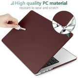 MacBook Pro 16 inch Case 2023 2022 2021 M2 A2780 A2485 M1 Pro/Max Hard Shell Case Keyboard Cover Wine Red