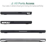 2023 2022 MacBook Air 13 inch case M2 Model A2681 Hard Shell Case Keyboard Cover Black