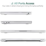 2023 2022 MacBook Air 13 inch case M2 Model A2681 Hard Shell Case Keyboard Cover White