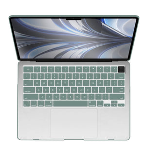 2023 2022 MacBook Air 13 inch case M2 Model A2681 Hard Shell Case Keyboard Cover Midnight Green