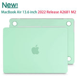 2023 2022 MacBook Air 13 inch case M2 Model A2681 Hard Shell Case Keyboard Cover Green