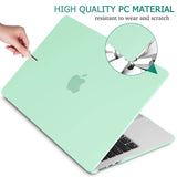 2023 2022 MacBook Air 13 inch case M2 Model A2681 Hard Shell Case Keyboard Cover Green