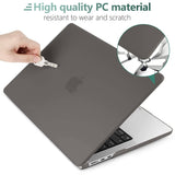 2023 2022 MacBook Air 13 inch case M2 Model A2681 Hard Shell Case Keyboard Cover Grey