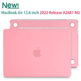 2023 2022 MacBook Air 13 inch case M2 Model A2681 Hard Shell Case Keyboard Cover Pink