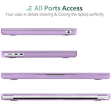 2023 2022 MacBook Air 13 inch case M2 Model A2681 Hard Shell Case Keyboard Cover Purple