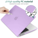 2023 2022 MacBook Air 13 inch case M2 Model A2681 Hard Shell Case Keyboard Cover Purple