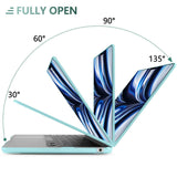 2023 2022 MacBook Air 13 inch case M2 Model A2681 Hard Shell Case Keyboard Cover Turquoise