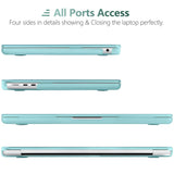 2023 2022 MacBook Air 13 inch case M2 Model A2681 Hard Shell Case Keyboard Cover Turquoise