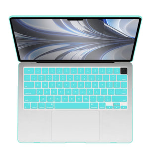 2023 2022 MacBook Air 13 inch case M2 Model A2681 Hard Shell Case Keyboard Cover Turquoise